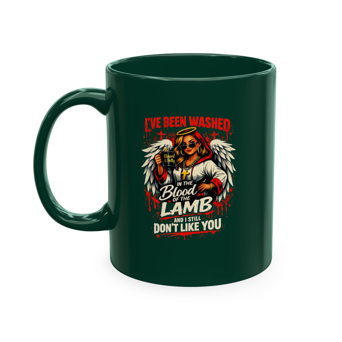 Ceramic Mug — 'I've Been Washed in the Blood of the Lamb' Christian Faith Coffee Cup