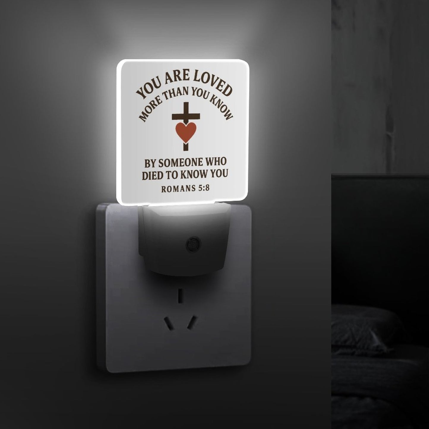You Are Loved More Than You Know Christian Night Light For Kids - ClaimedbyGodDesigns