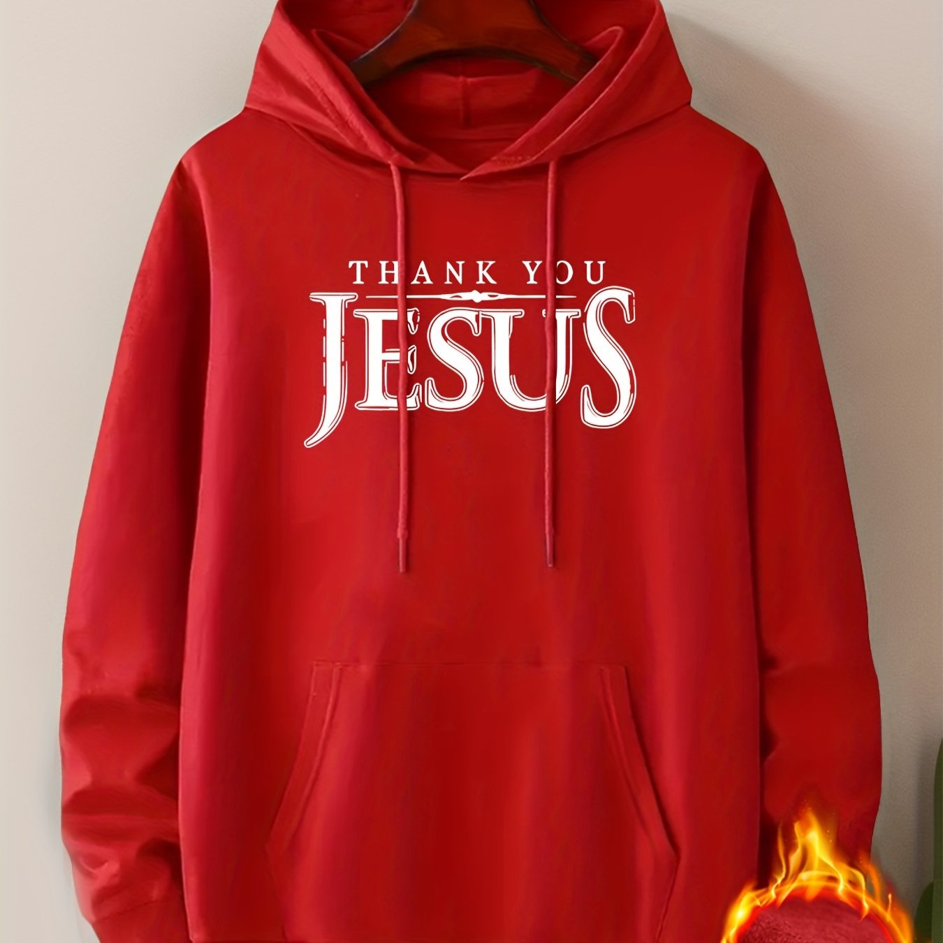 THANK YOU JESUS Men's Christian Pullover Hooded Sweatshirt claimedbygoddesigns