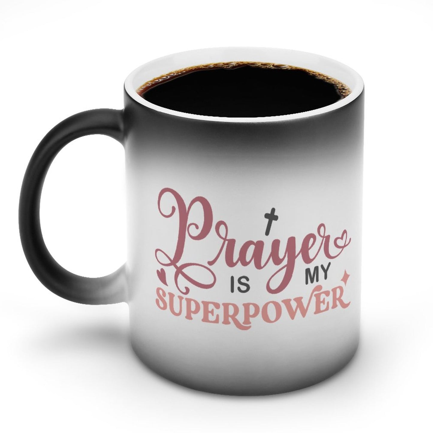 Prayer Is My Superpower Christian Color Changing Mug (Dual-sided)
