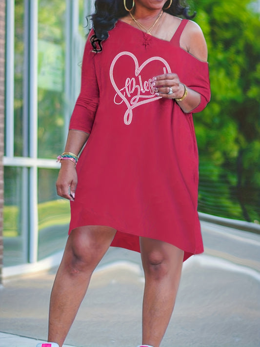 Blessed Plus Size Women's Christian Casual Dress claimedbygoddesigns