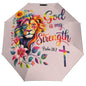 He Is My Strength Christian Auto Umbrella - ClaimedbyGodDesigns
