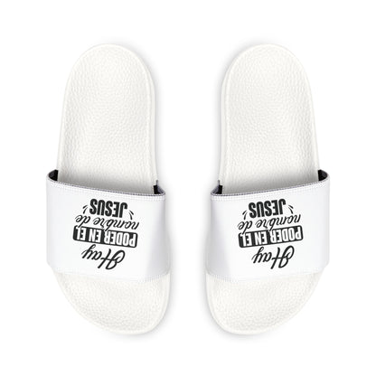 Women's Removable - Strap Spanish Sandals with Inspirational Quotes, Casual Footwear for Summer, Beach Days, Travel, Christian Gifts - ClaimedbyGodDesigns