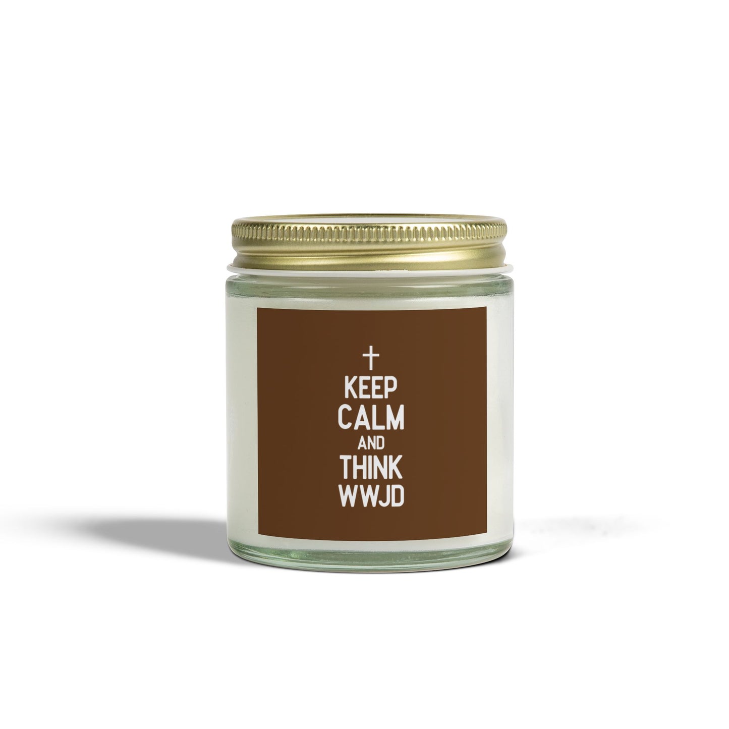 Keep Calm And Think What Would Jesus Do Christian Scented Candle (4oz, 9oz)