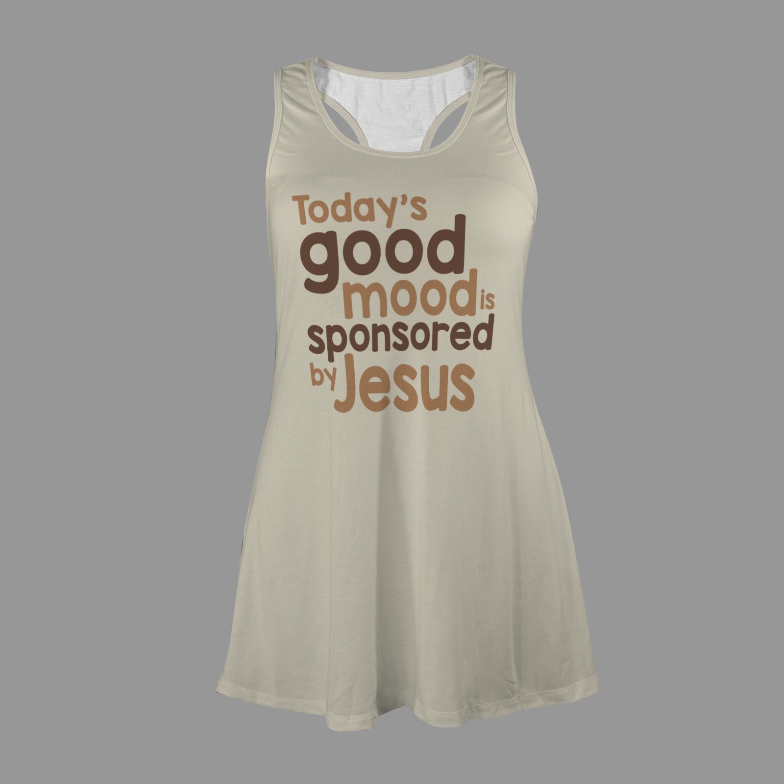 Today's Good Mood Is Sponsored By Jesus Women's Christian Racer Vest Pajama Nightdress