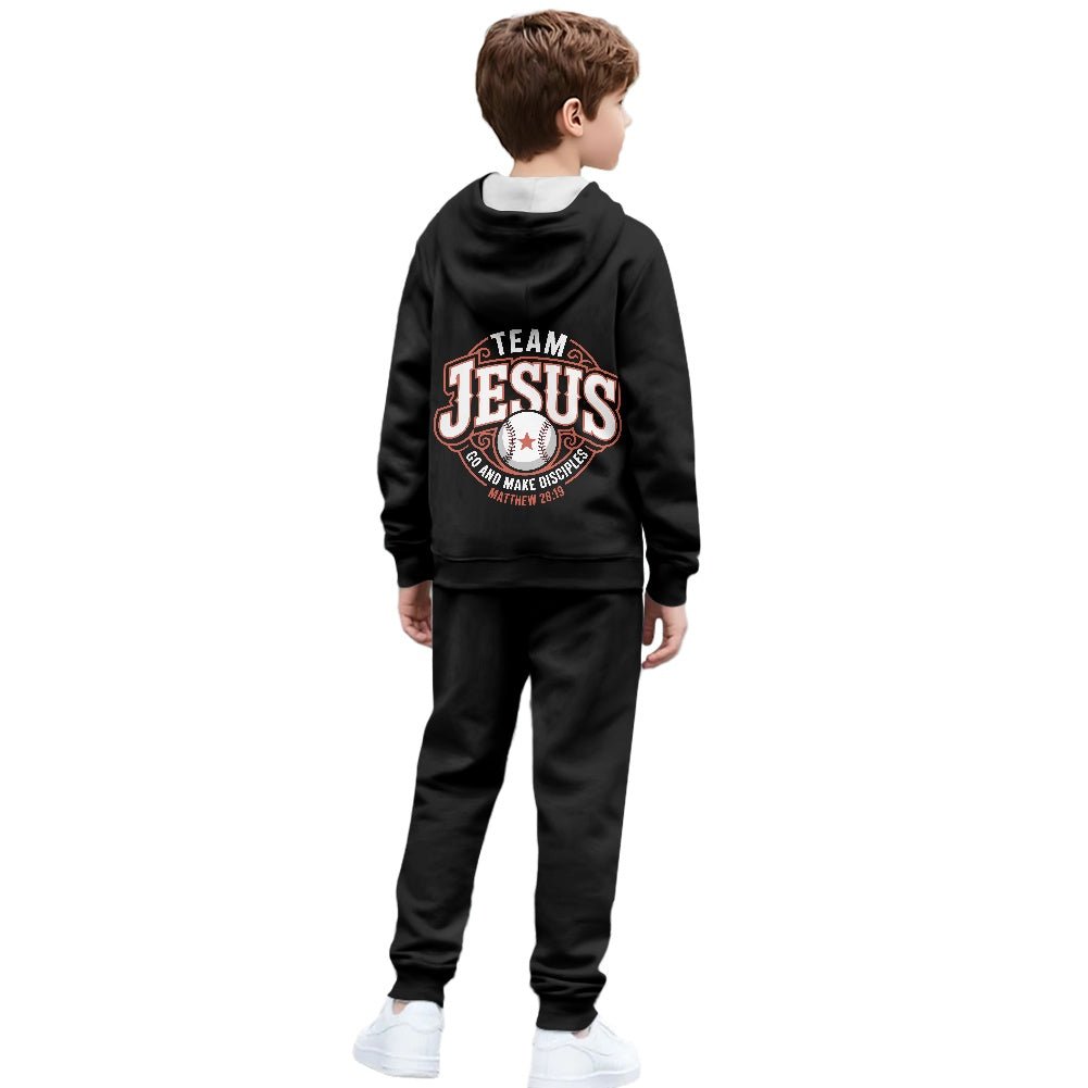 His Team Youth Christian Zippered Sportswear - ClaimedbyGodDesigns
