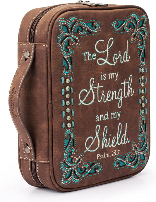 The Lord Is My Strength And My Shield Christian Bible Cover claimedbygoddesigns