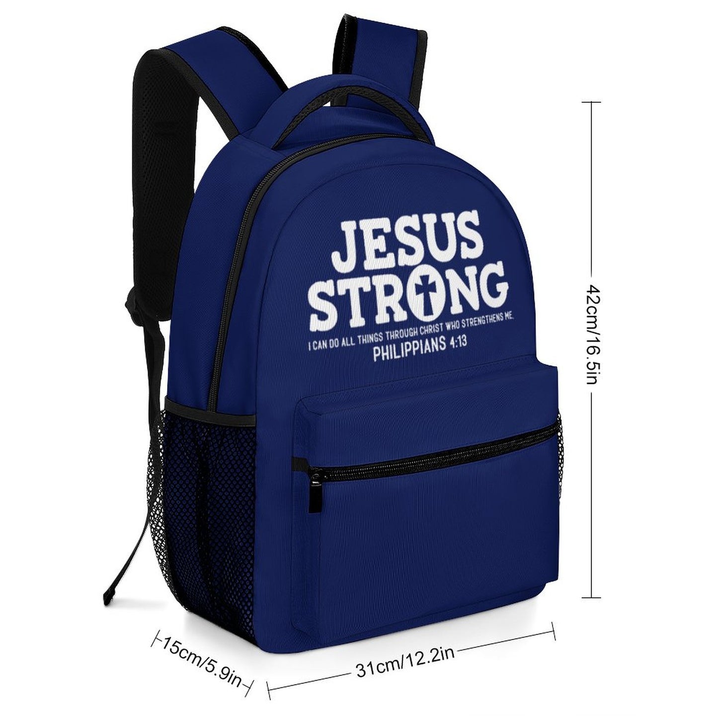 Jesus Strong Christian Children's School Backpack