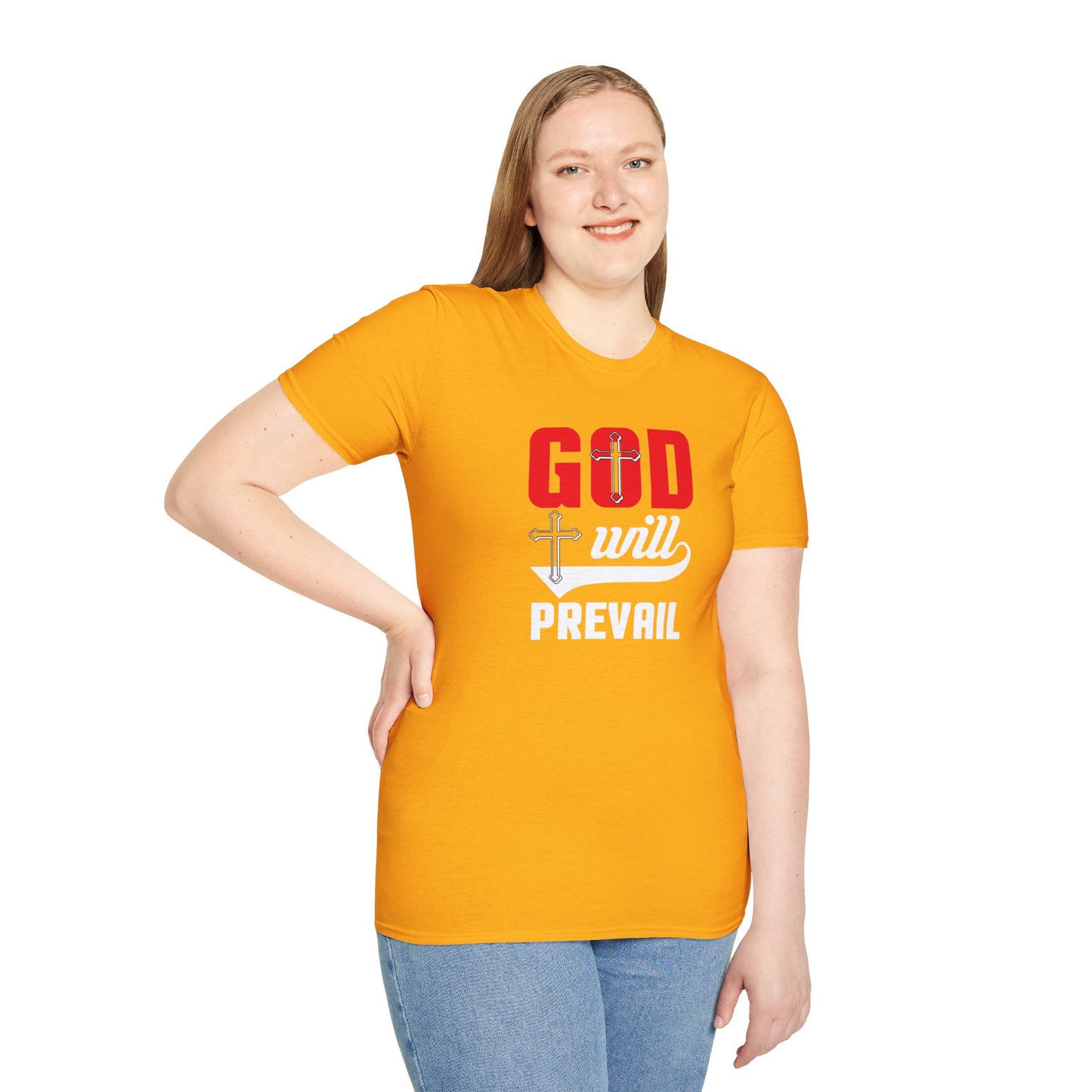 God Will Prevail Christian Unisex T-shirt