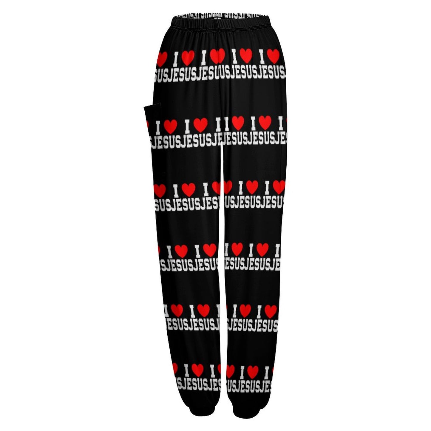 I Love Jesus Women's Christian Casual Yoga Pajama Pants