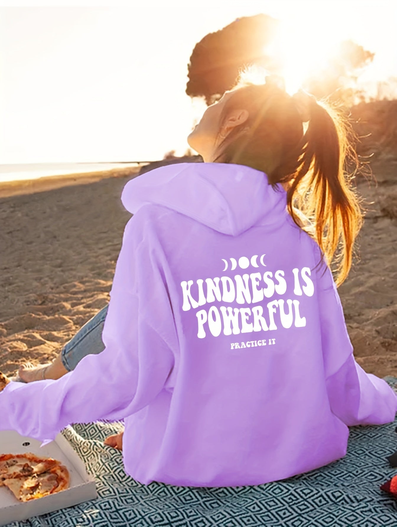 Kindness Is Powerful Practice It Plus Size Women's Christian Pullover Hooded Sweatshirt claimedbygoddesigns