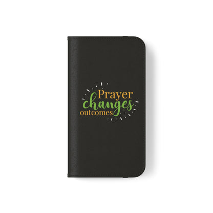 Prayer Changes Outcomes Phone Flip Cases - ClaimedbyGodDesigns