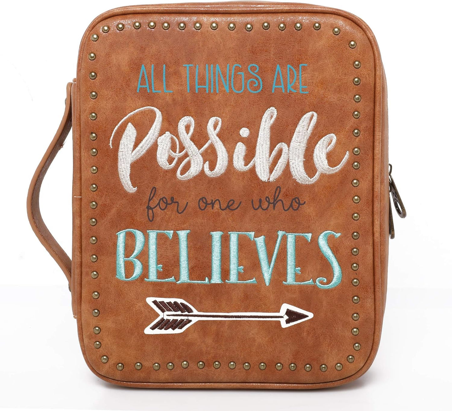 All Things Are Possible For One Who Believes Christian Bible Cover claimedbygoddesigns