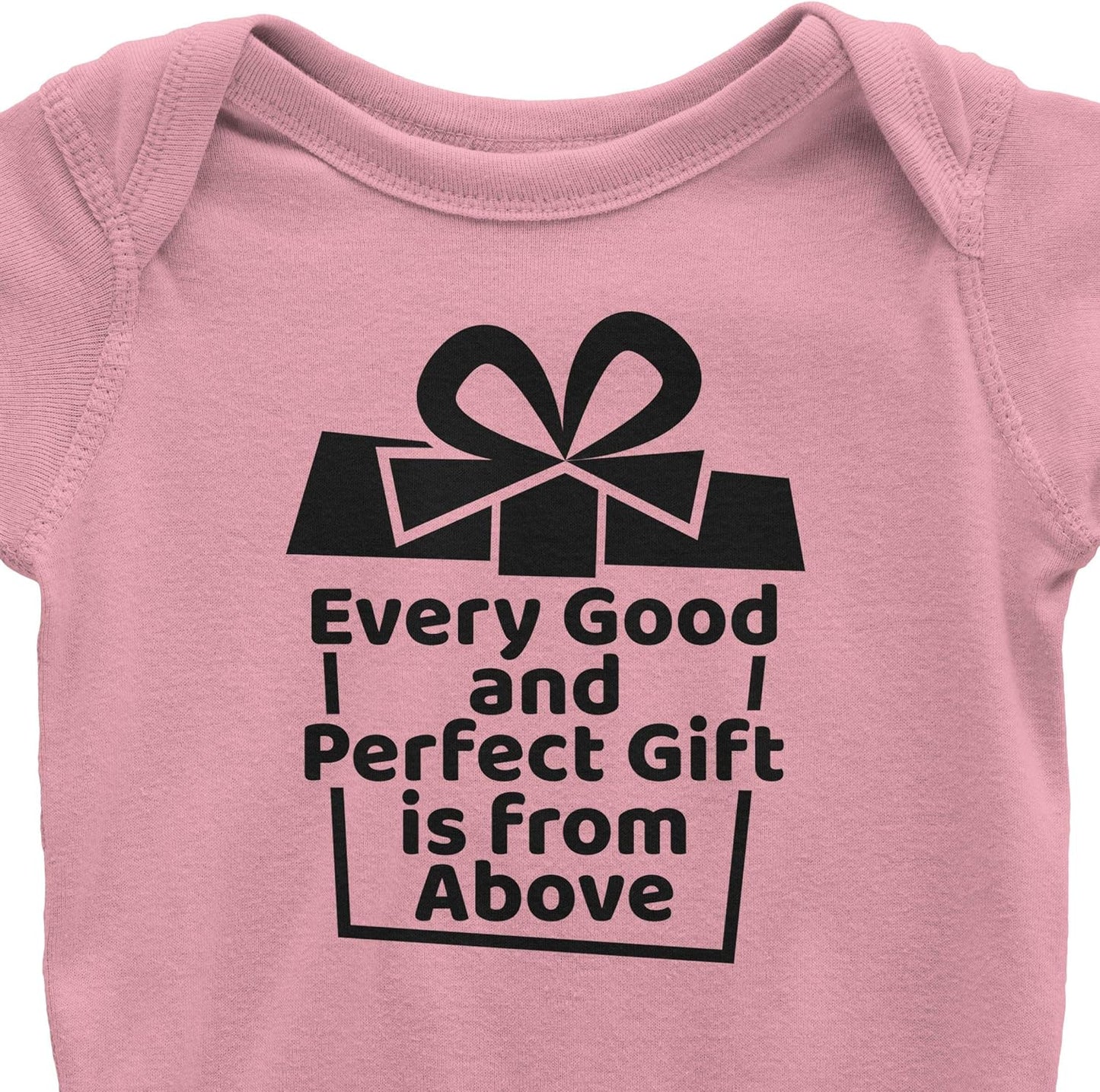 James 1:17 Every Good And Perfect Gift Is From Above Christian Baby Onesie claimedbygoddesigns