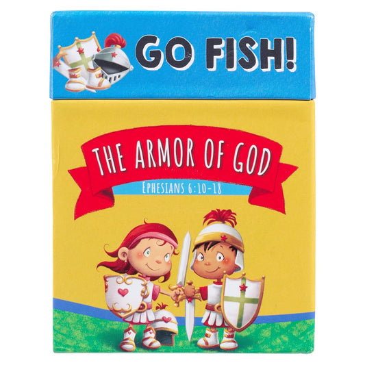 Go Fish! The Armor of God Card Game, 48 Double-Sided Cards, Ages 5-8 Christian Game claimedbygoddesigns