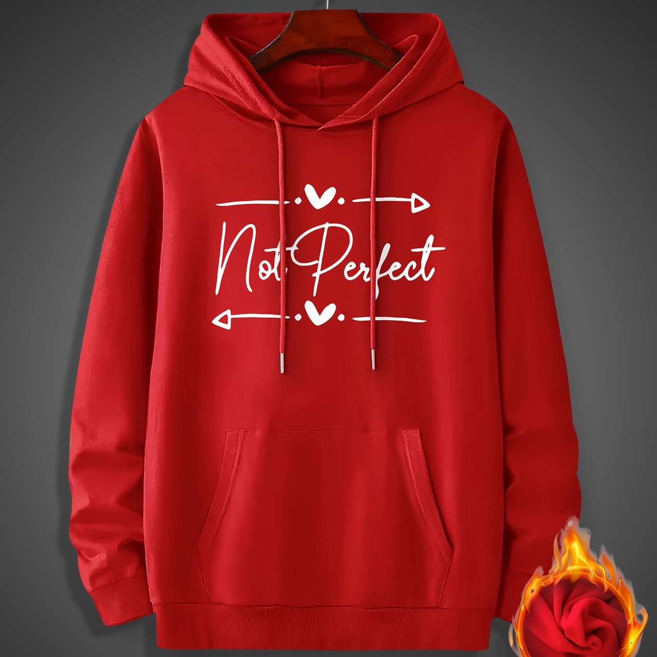 Not Perfect Men's Christian Pullover Hooded Sweatshirt claimedbygoddesigns