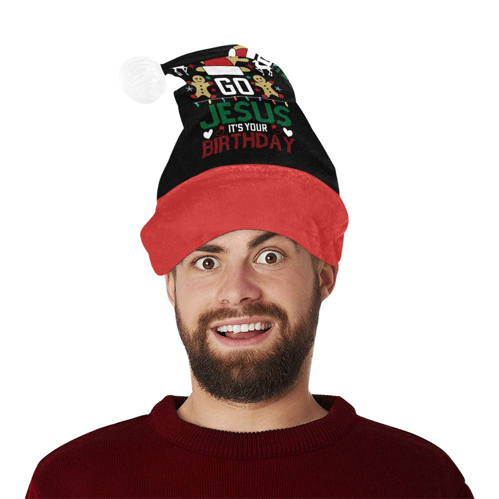 IT'S YOUR BIRTHDAY Christian Christmas Santa Hat