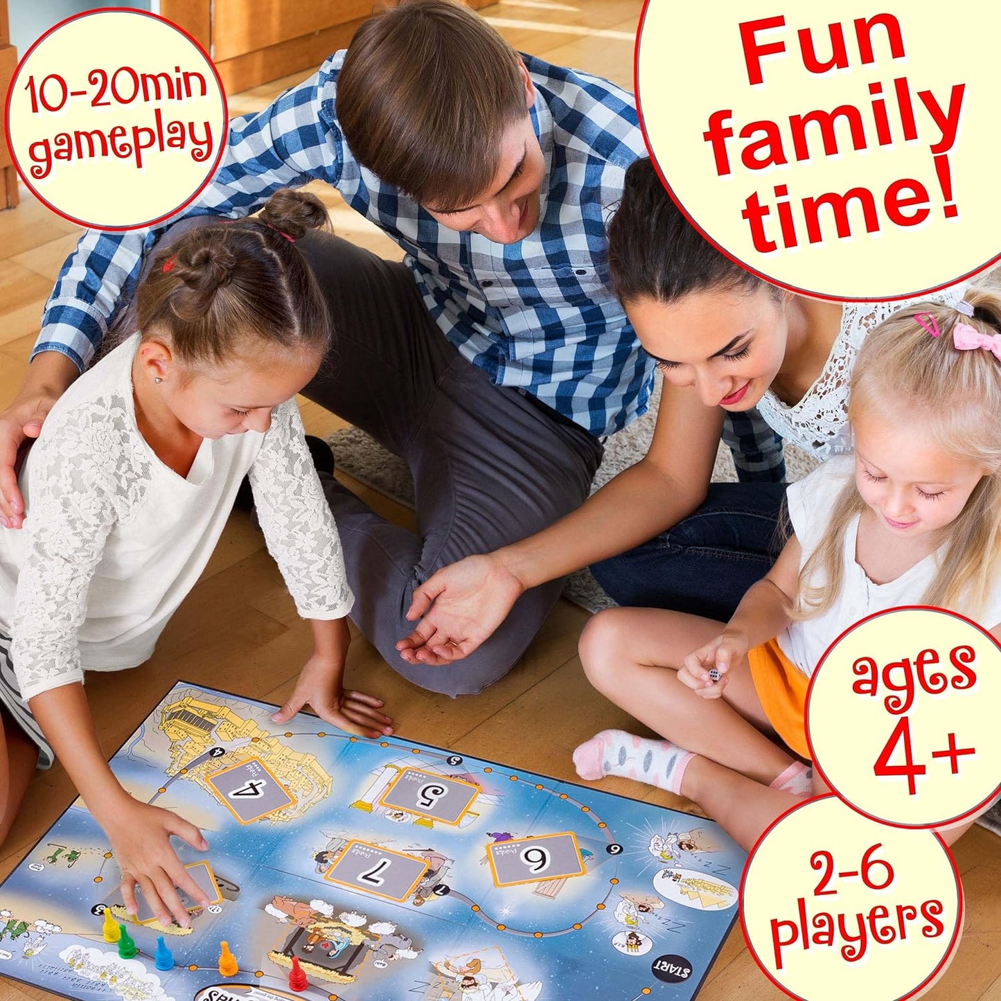 True Life Games: The First Christmas Board Game Ages 4 & Up claimedbygoddesigns