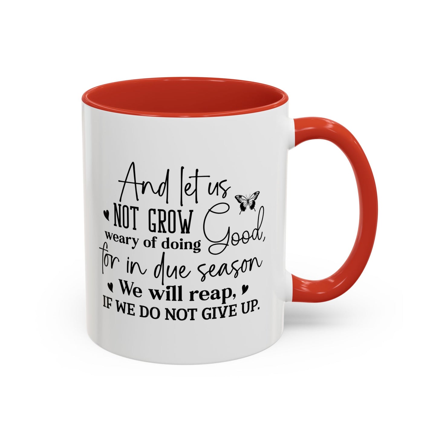 Christian Ceramic Mug - Due Season Accent Coffee Mug (11, 15oz)