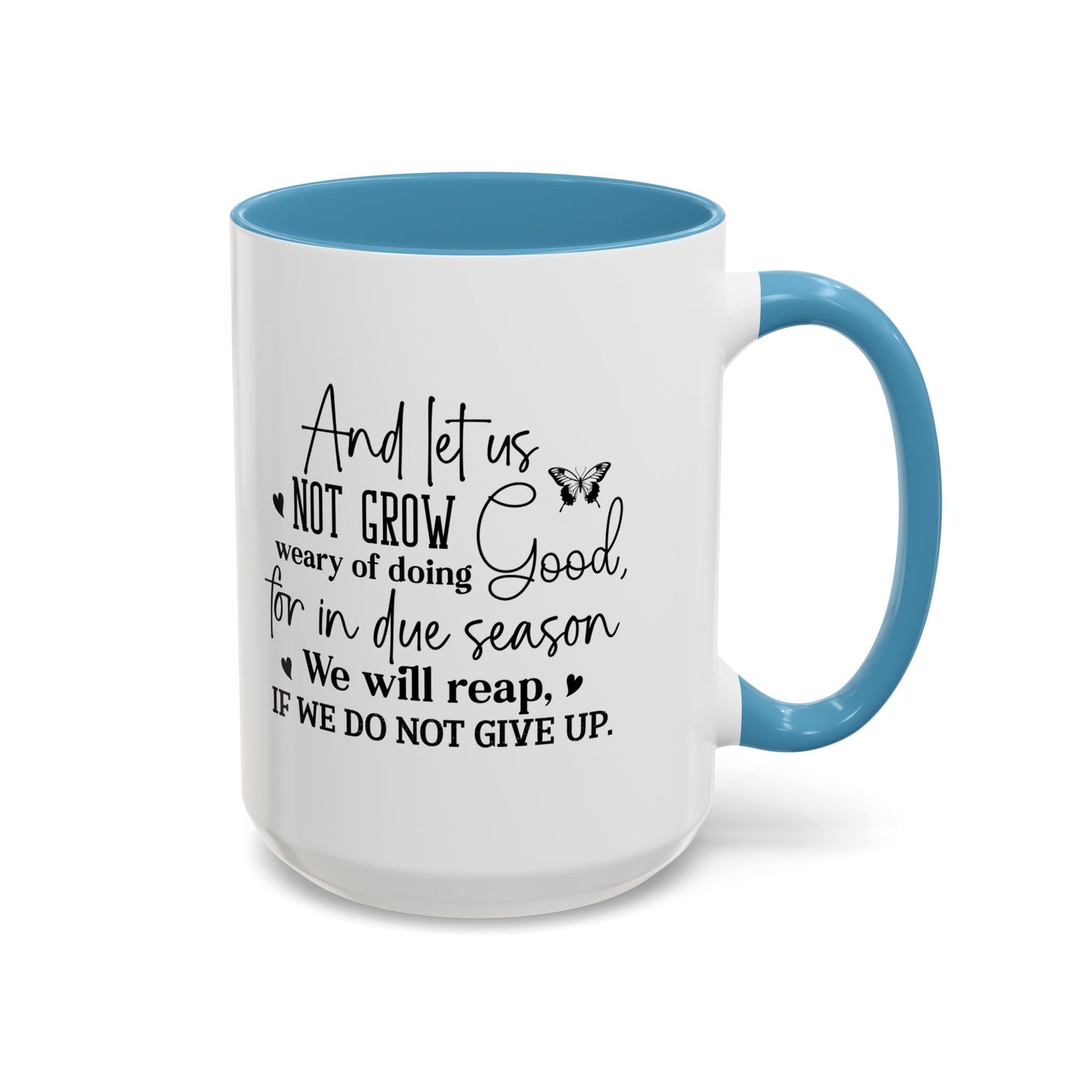 Christian Ceramic Mug - Due Season Accent Coffee Mug (11, 15oz)