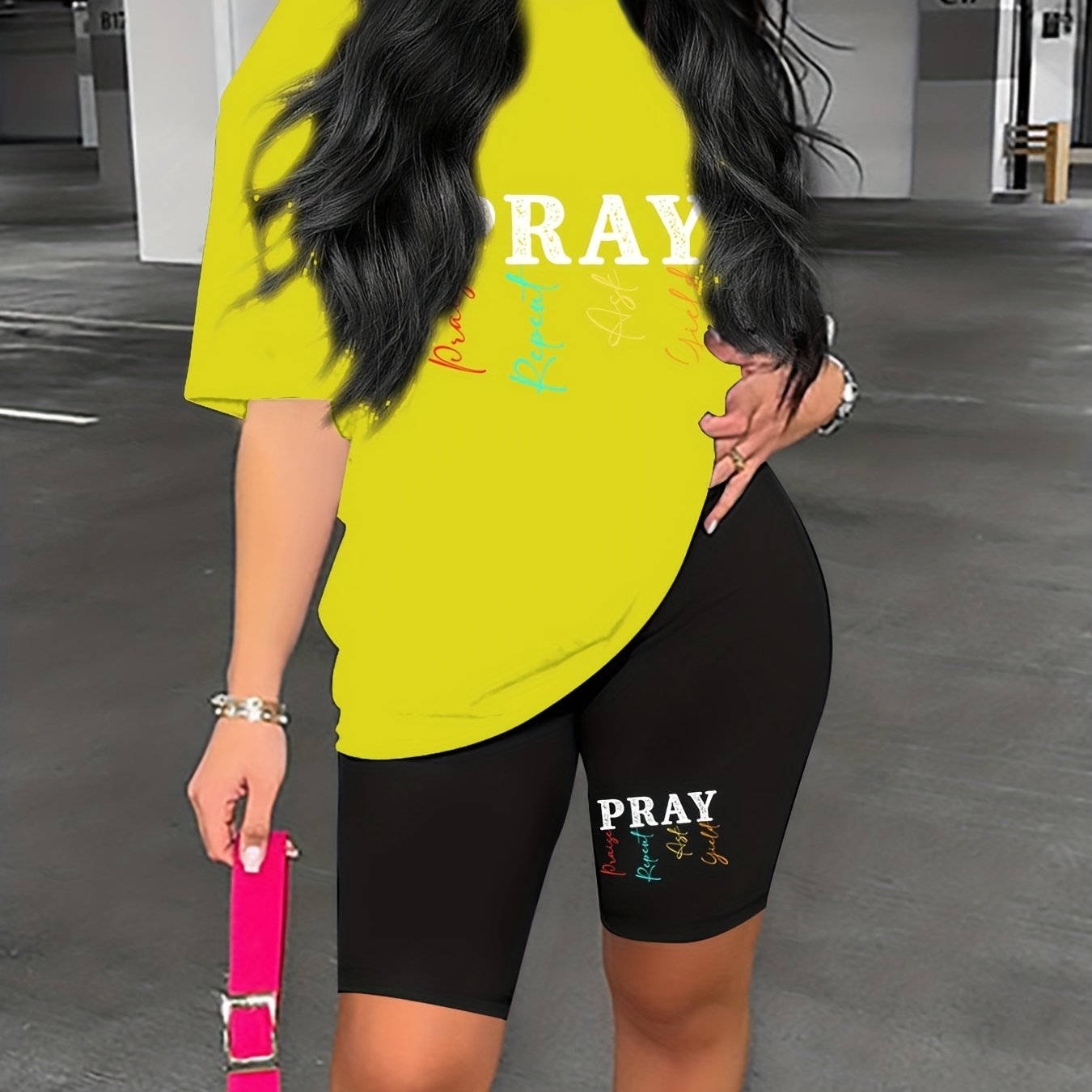 Pray: Praise Repeat Ask Yield Women's Christian Casual Outfit claimedbygoddesigns