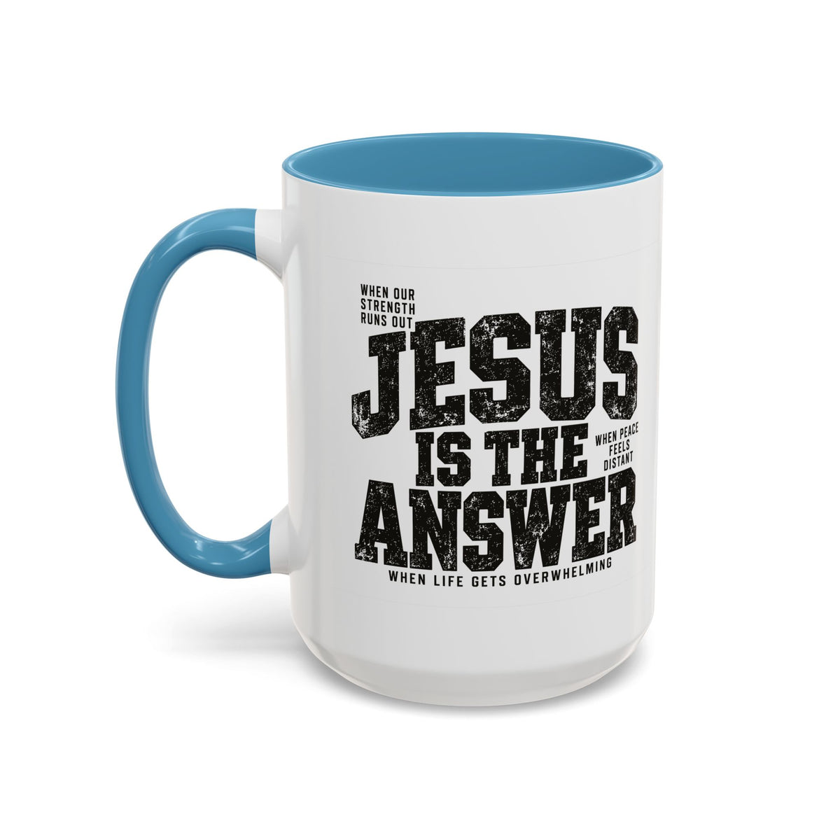 Jesus Is the Answer Christian Coffee Mug | Matthew 11:28