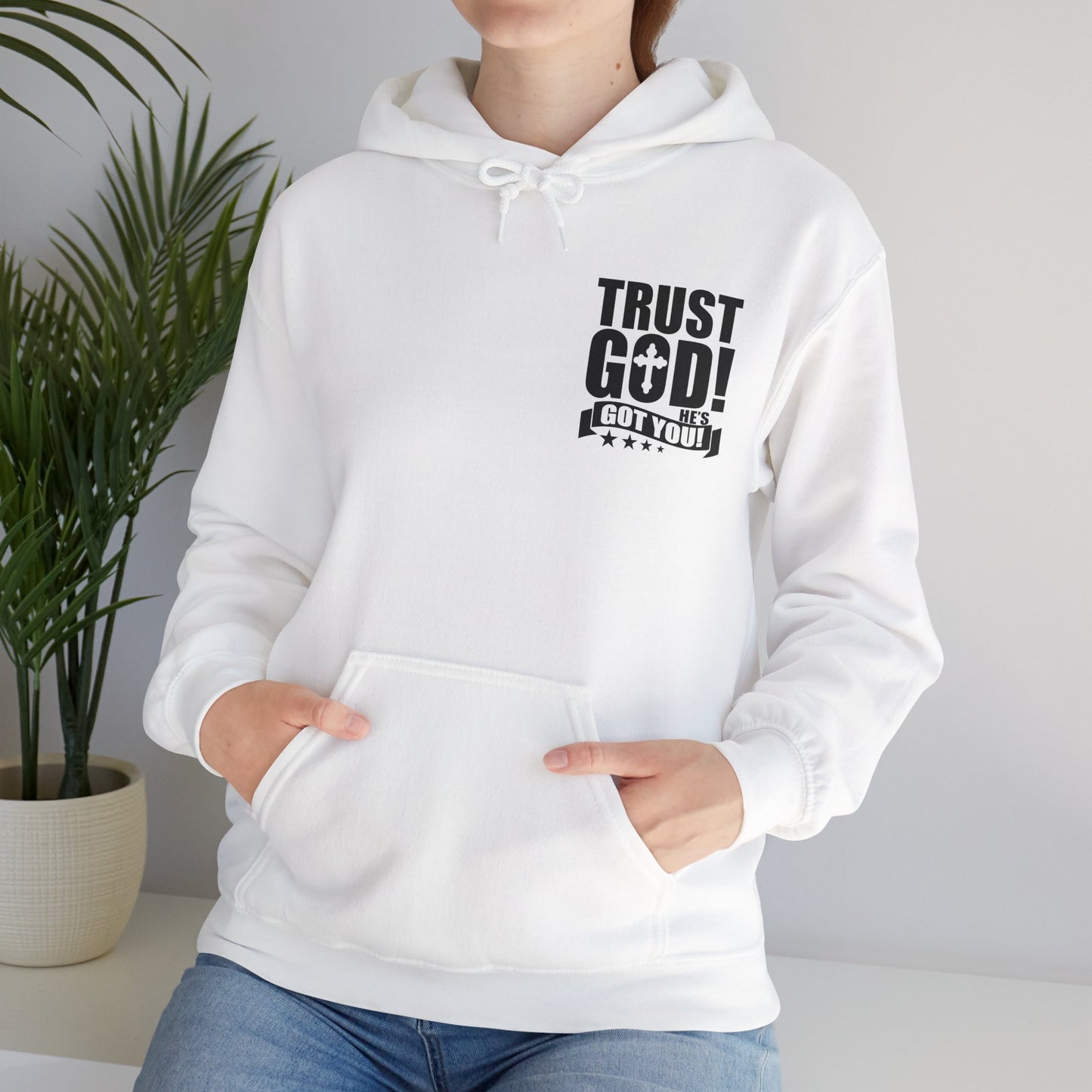 Trust God He's Got You Unisex Christian Hooded Pullover Sweatshirt