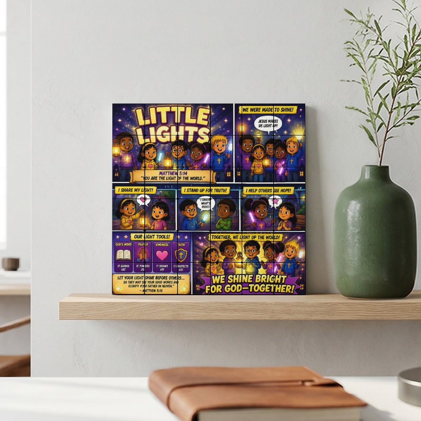 Little Lights – Building Block Puzzle Ornament - ClaimedbyGodDesigns