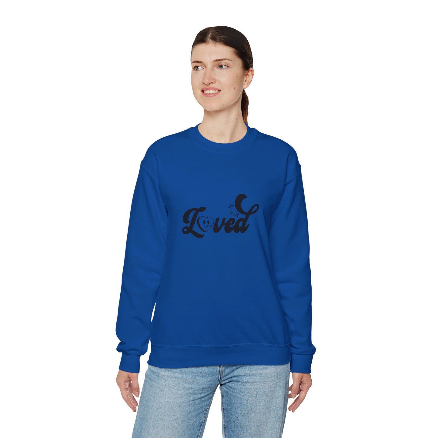 Romans 5:8 You Are Loved More Than You Will Ever Know Unisex Heavy Blend™ Crewneck Christian Sweatshirt