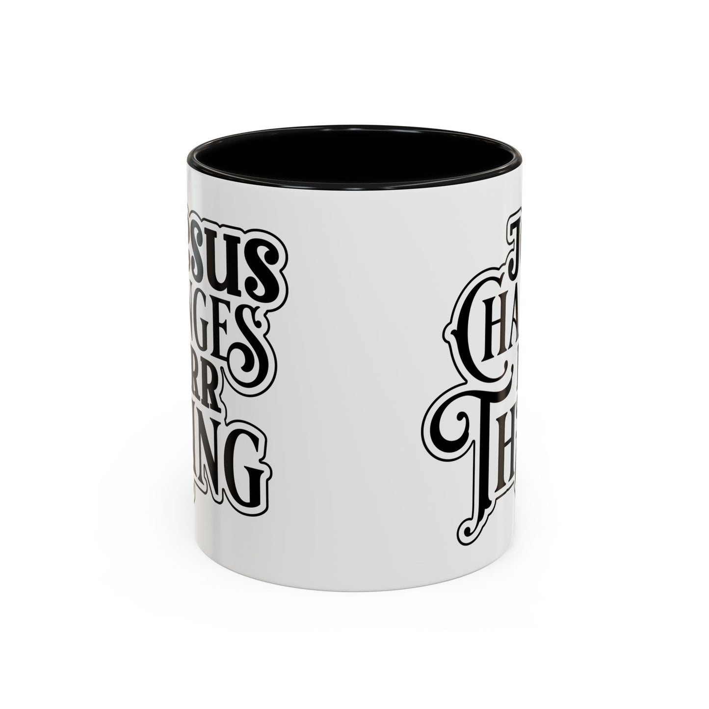 Inspirational Coffee Accent Mug - "He Changes Err Thang" - Perfect for Devotion and Gifts