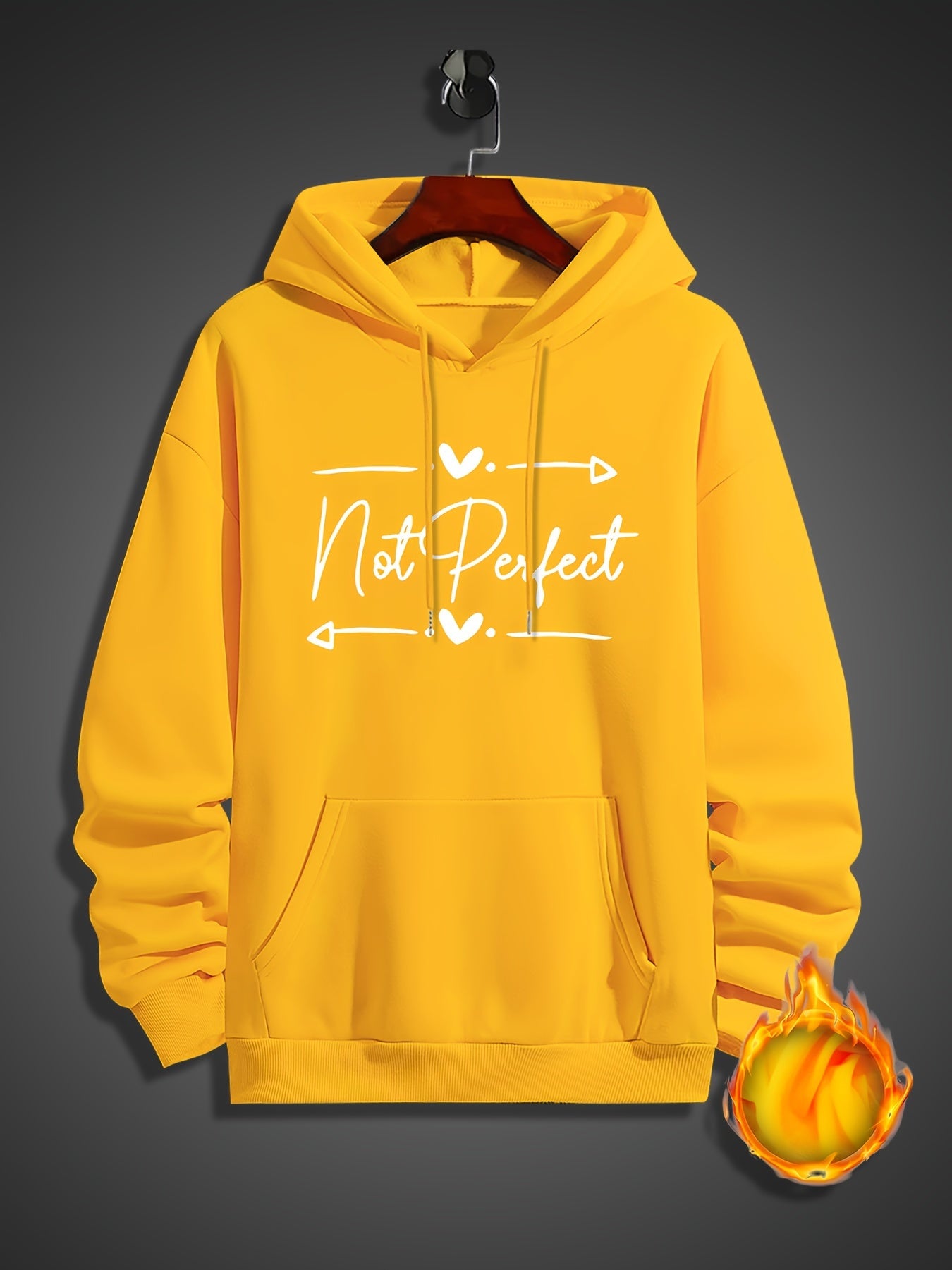 Not Perfect Men's Christian Pullover Hooded Sweatshirt claimedbygoddesigns