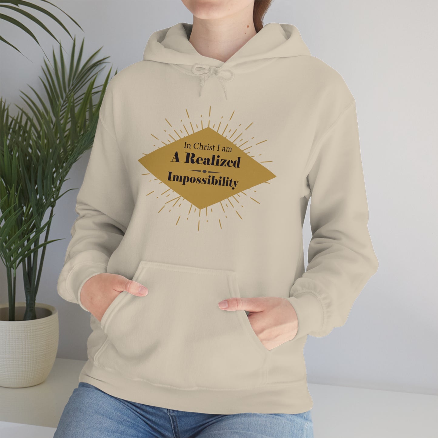 In Christ I Am A Realized Impossibility Unisex Hooded Sweatshirt