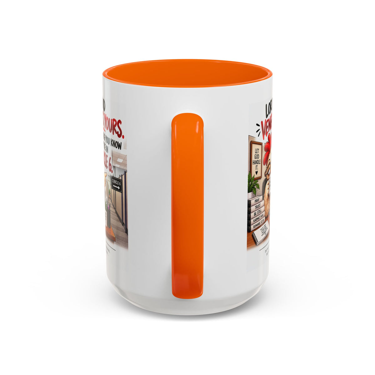 Christian Coffee Mug — “Lord, You Said Vengeance Is Yours” Funny Office Cubicle Prayer Gift