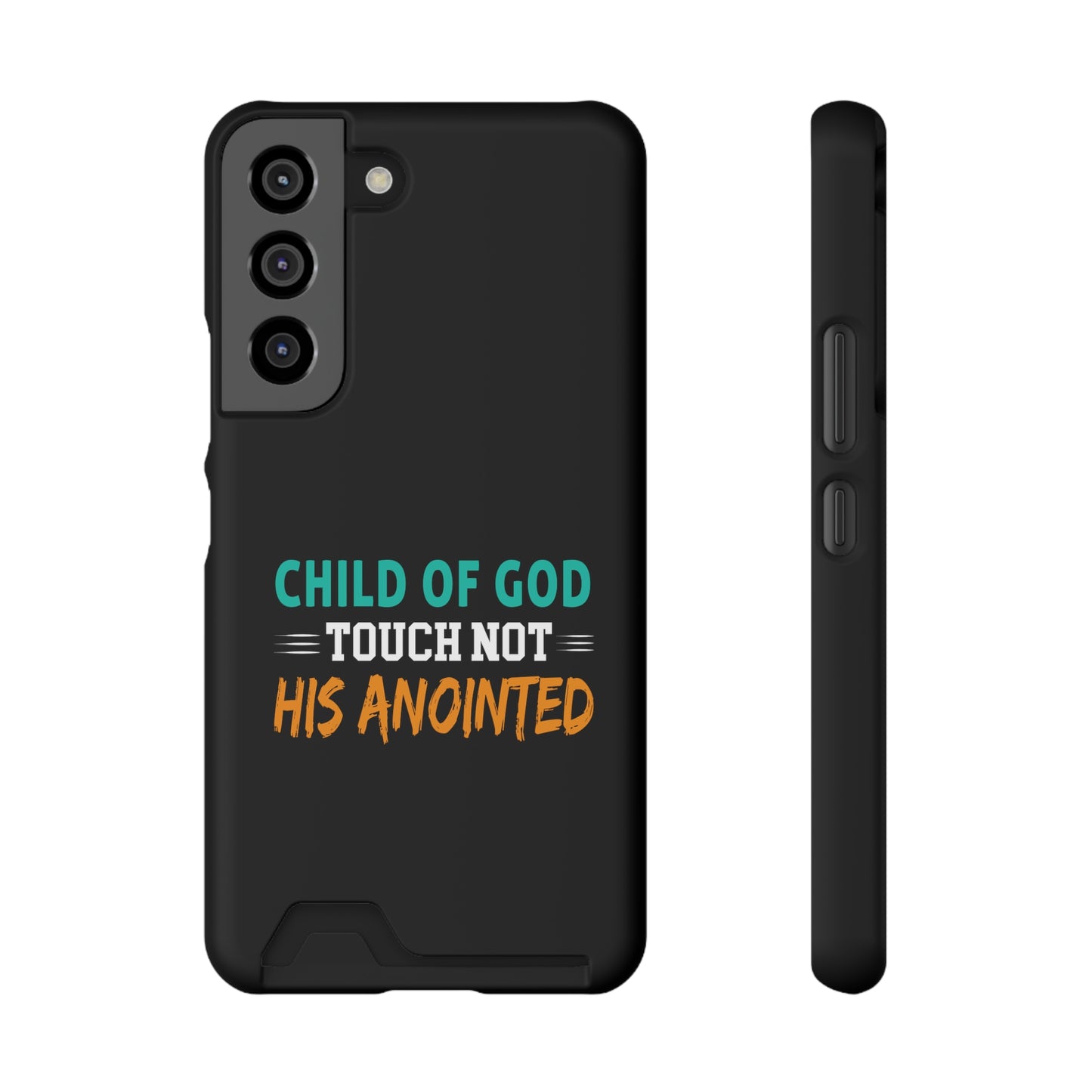 Child Of God Touch Not His Anointed Christian Phone Case With Card Holder Printify