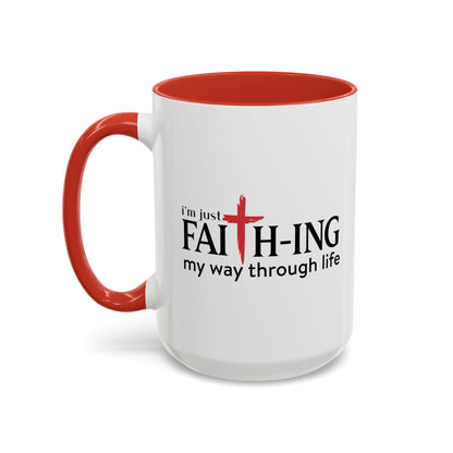 Faith-Inspired Coffee Accent Mug - Motivational Drinkware for Daily Inspiration
