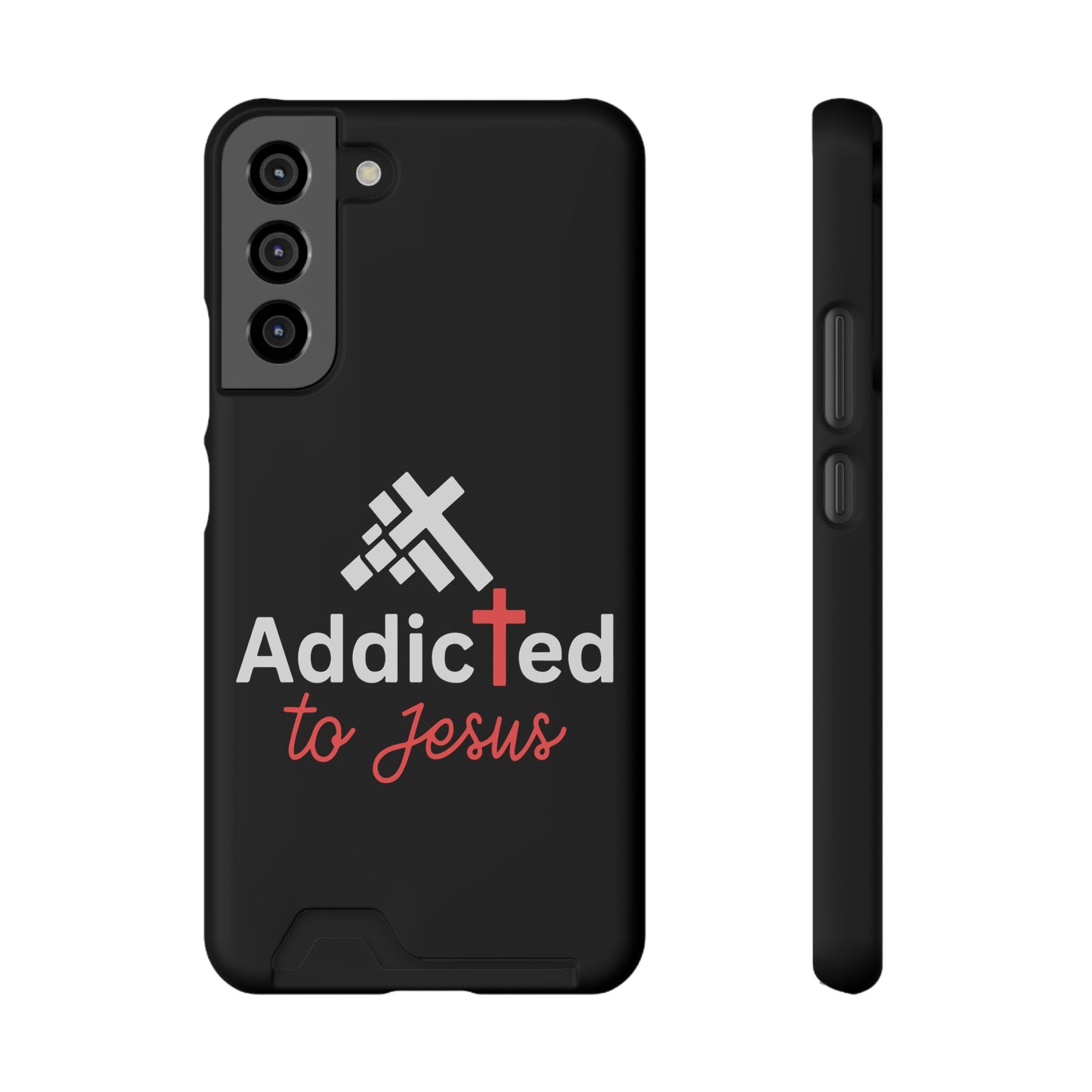 Addicted To Jesus Christian Phone Case With Card Holder Printify