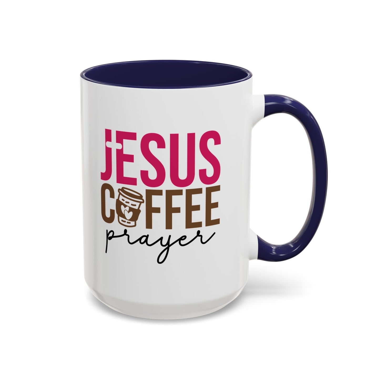 Faith-Inspired Coffee Prayer Accent Mug - Faith Inspired Gift for Coffee Lovers, Religious Drinkware, Inspirational Kitchen Decor