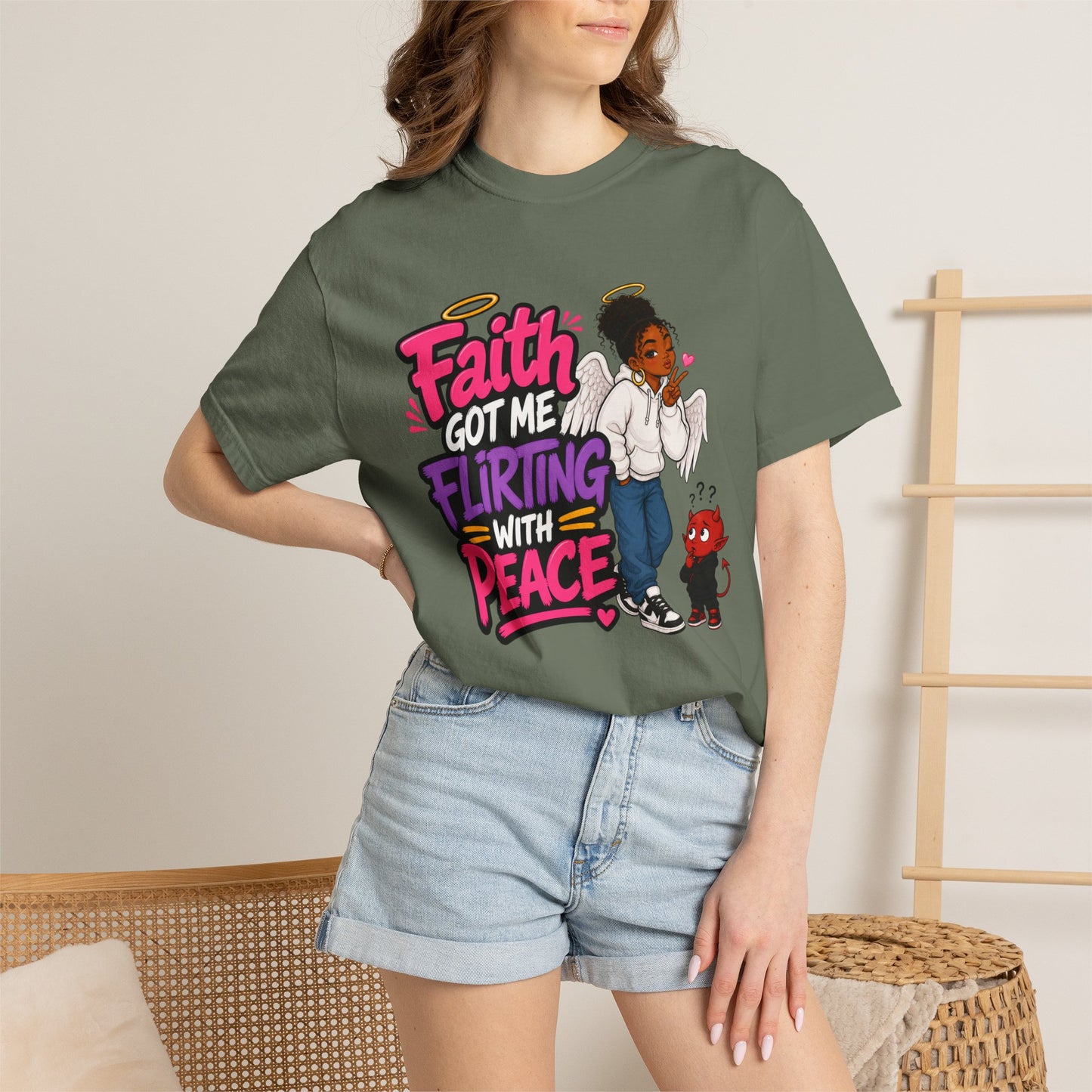 Faith Got Me Flirting With Peace T-Shirt