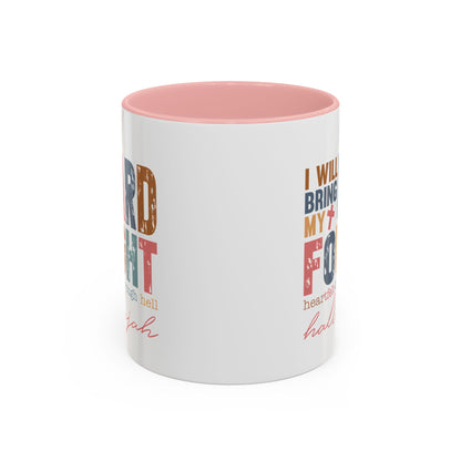 Inspirational Accent Coffee Mug - 'I Will Bring My Hard Fought Hallelujah' - 11oz & 15oz