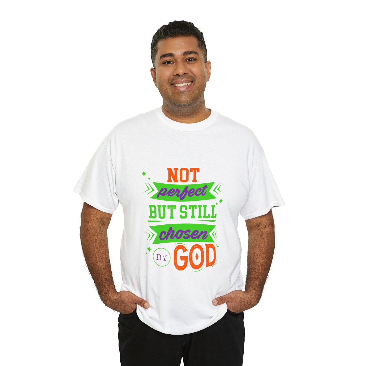 Not Perfect But Still Chosen By God Unisex Heavy Cotton Tee