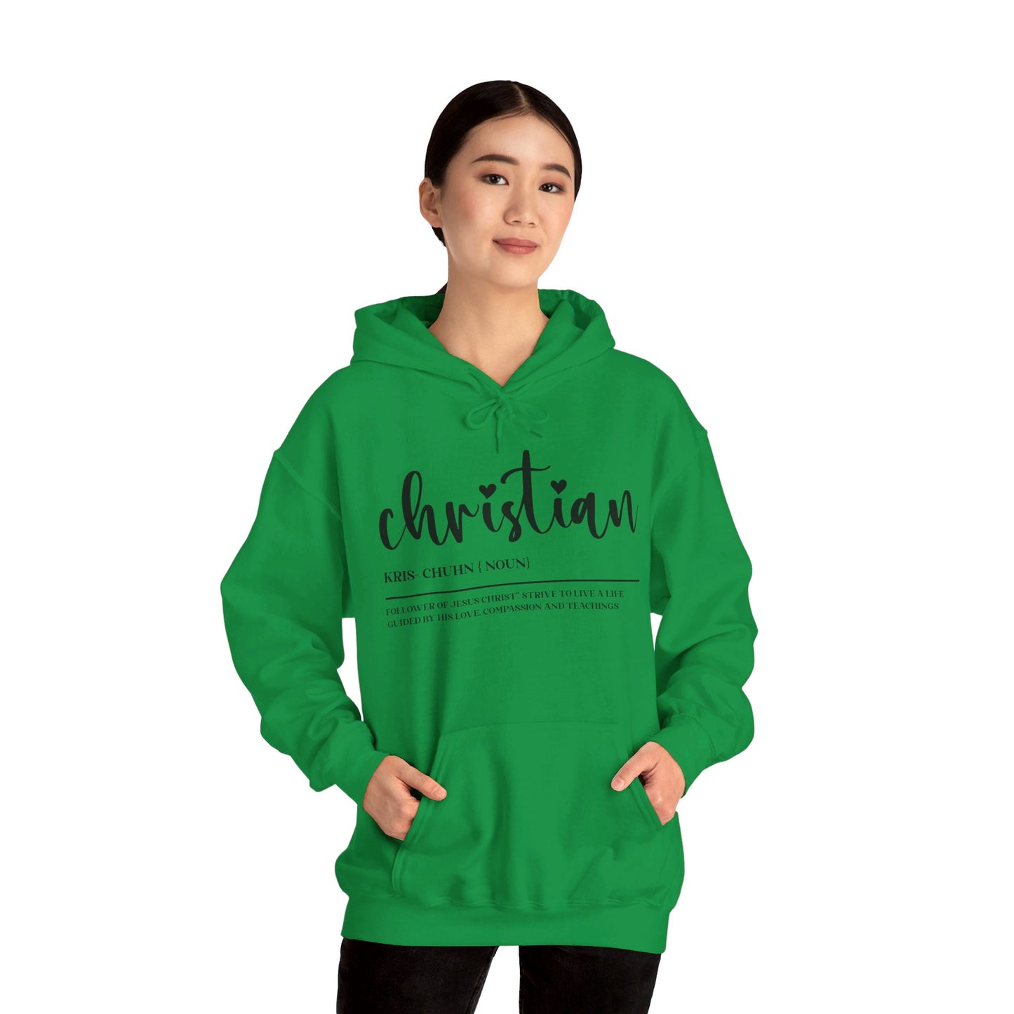 I Am A Christian Follower Of Christ  Unisex Christian Pullover Hooded Sweatshirt