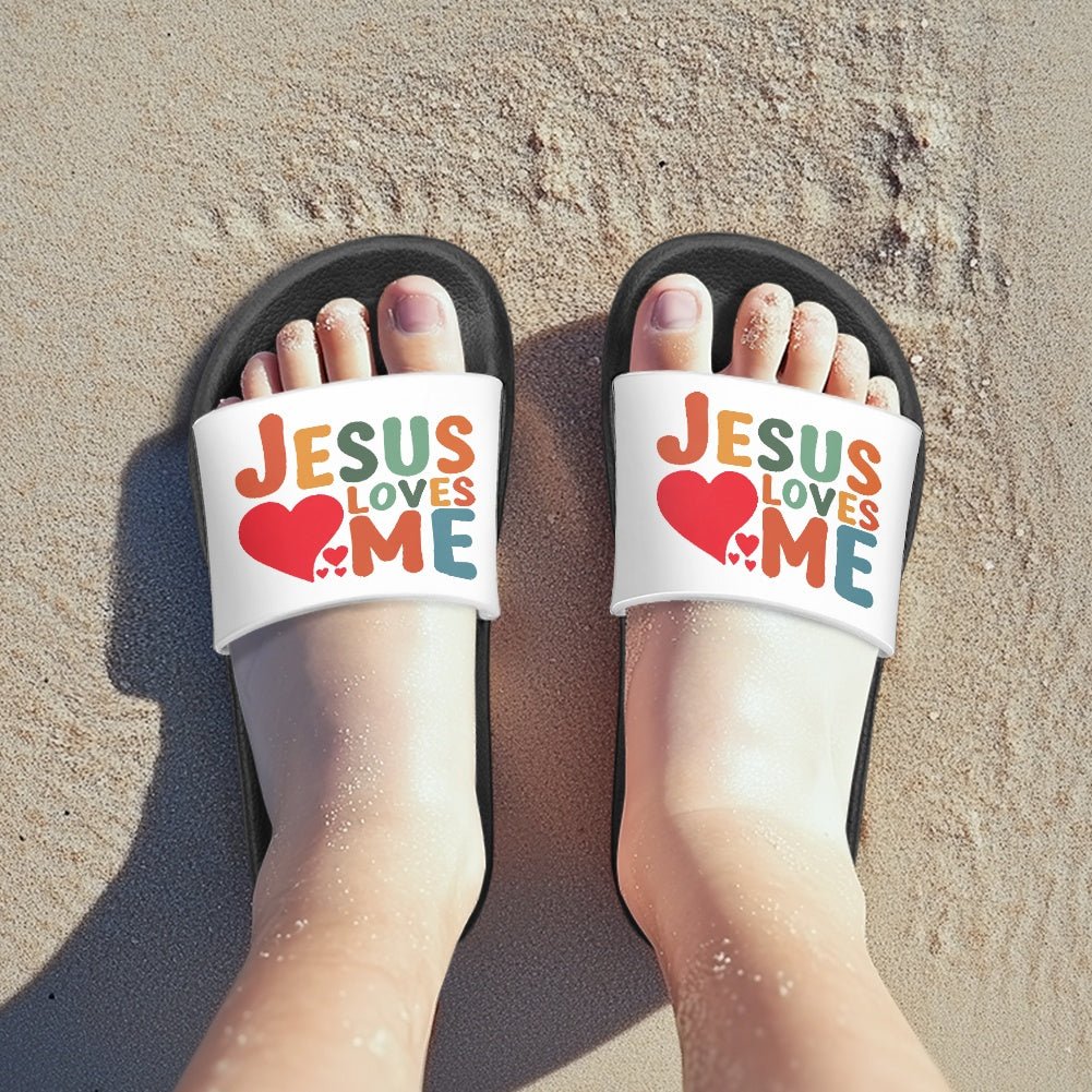 He Loves Me Christian Children's Sandals - ClaimedbyGodDesigns