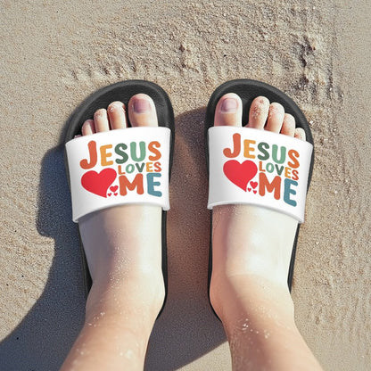 He Loves Me Christian Children's Sandals - ClaimedbyGodDesigns