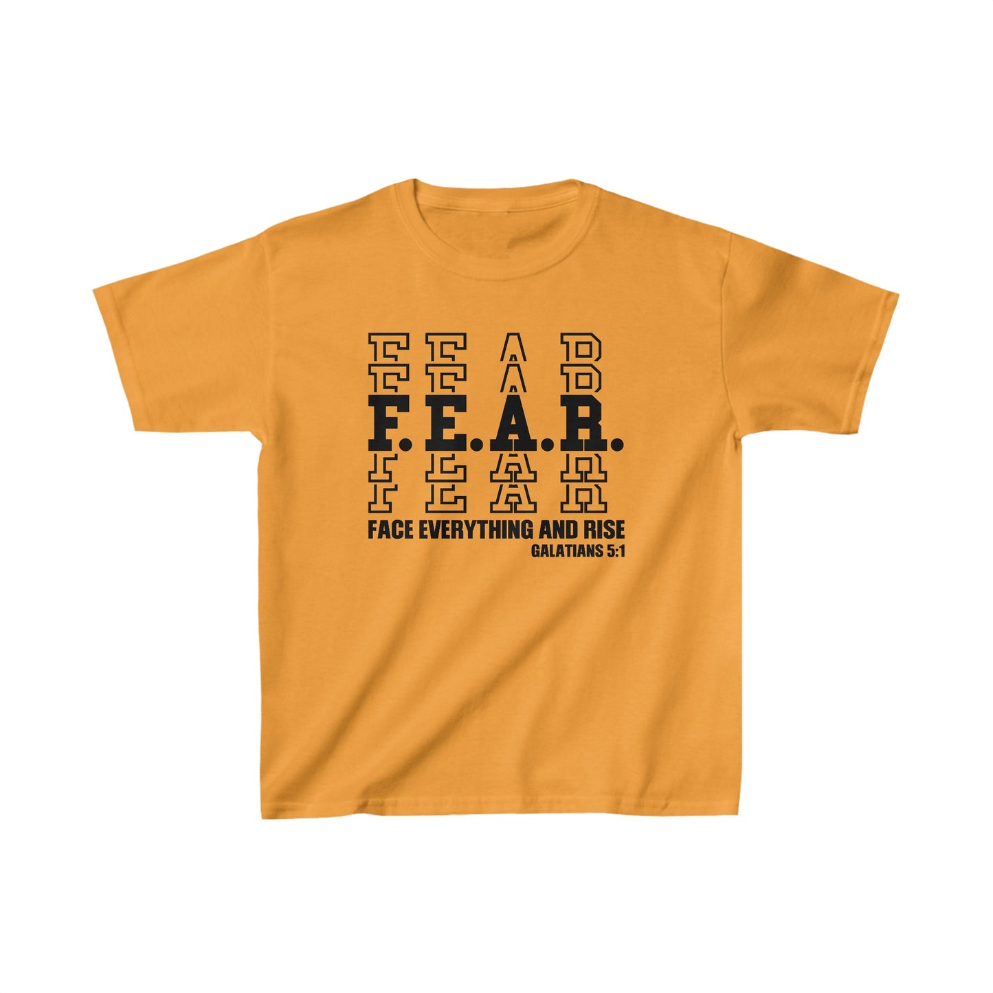 FEAR Face Everything And Rise Youth Christian T-Shirt