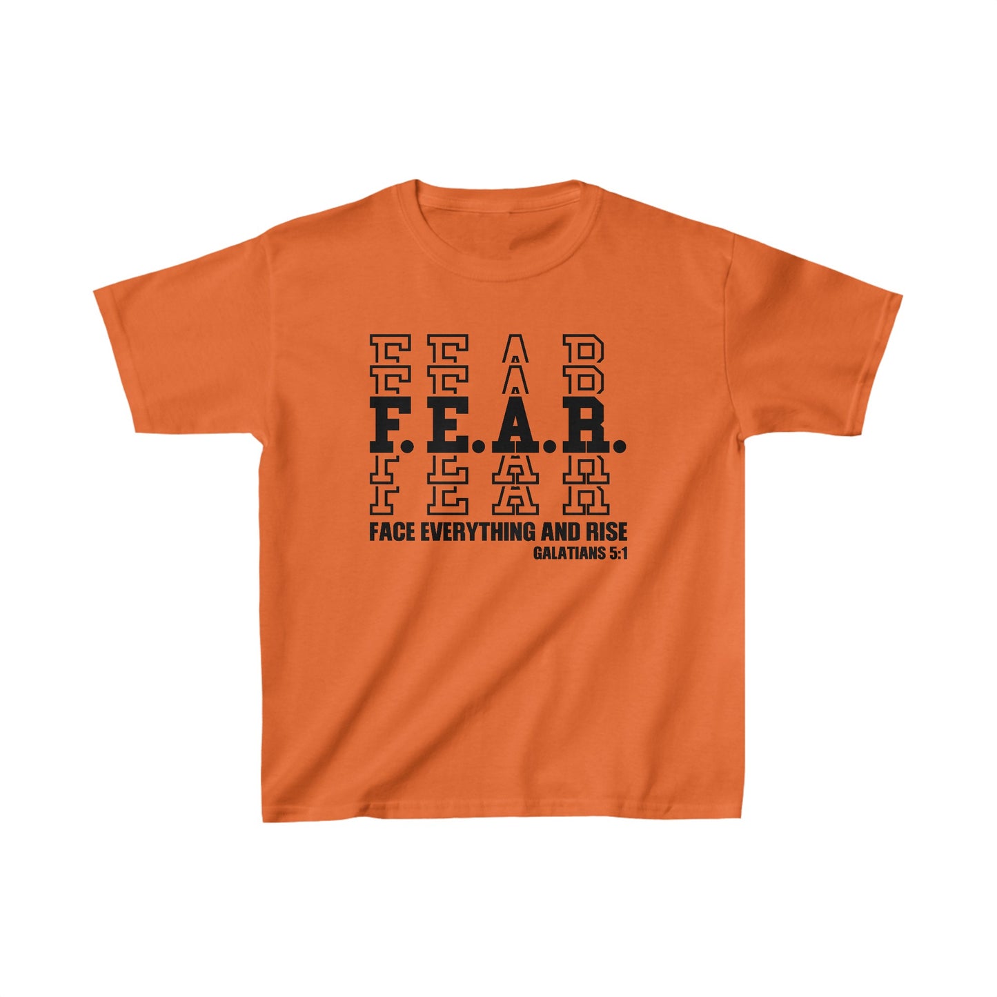 FEAR Face Everything And Rise Youth Christian T-Shirt