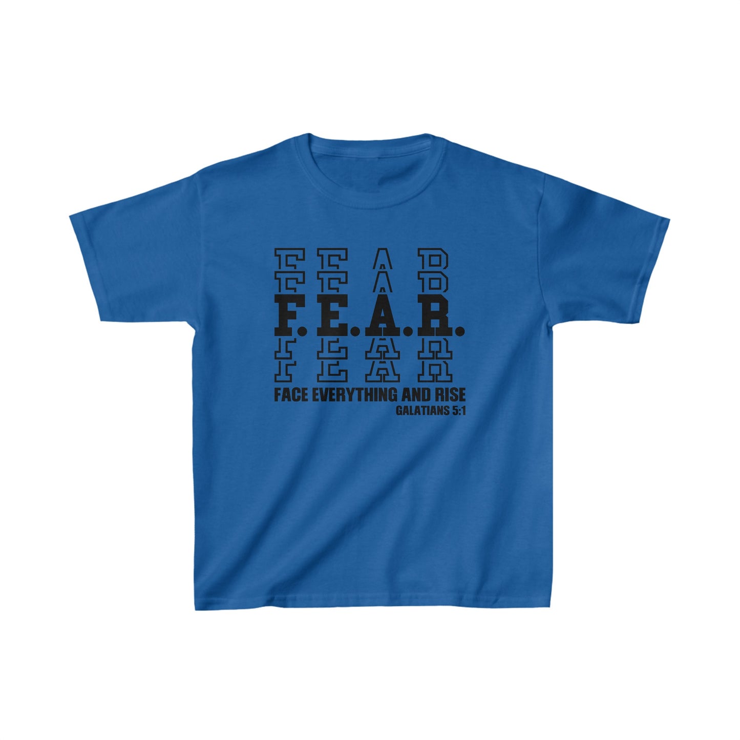 FEAR Face Everything And Rise Youth Christian T-Shirt