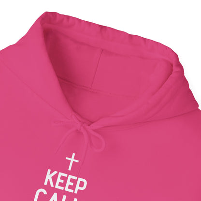 Keep Calm And Think What Would He Do (wwjd)Unisex Christian Hooded Pullover Sweatshirt