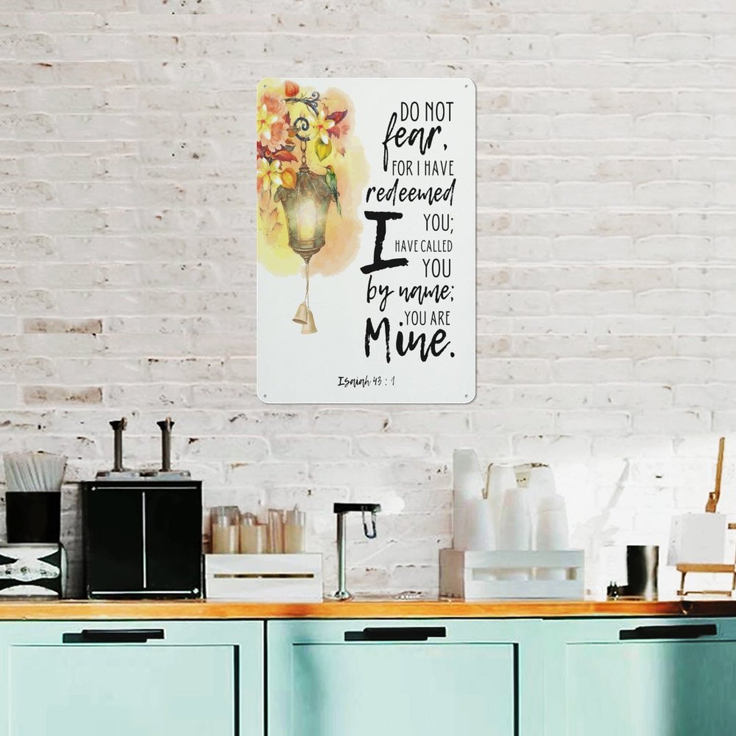 Do Not Fear Christian Metal Sign-Elegant 11.8"x7.9" Wall Decor