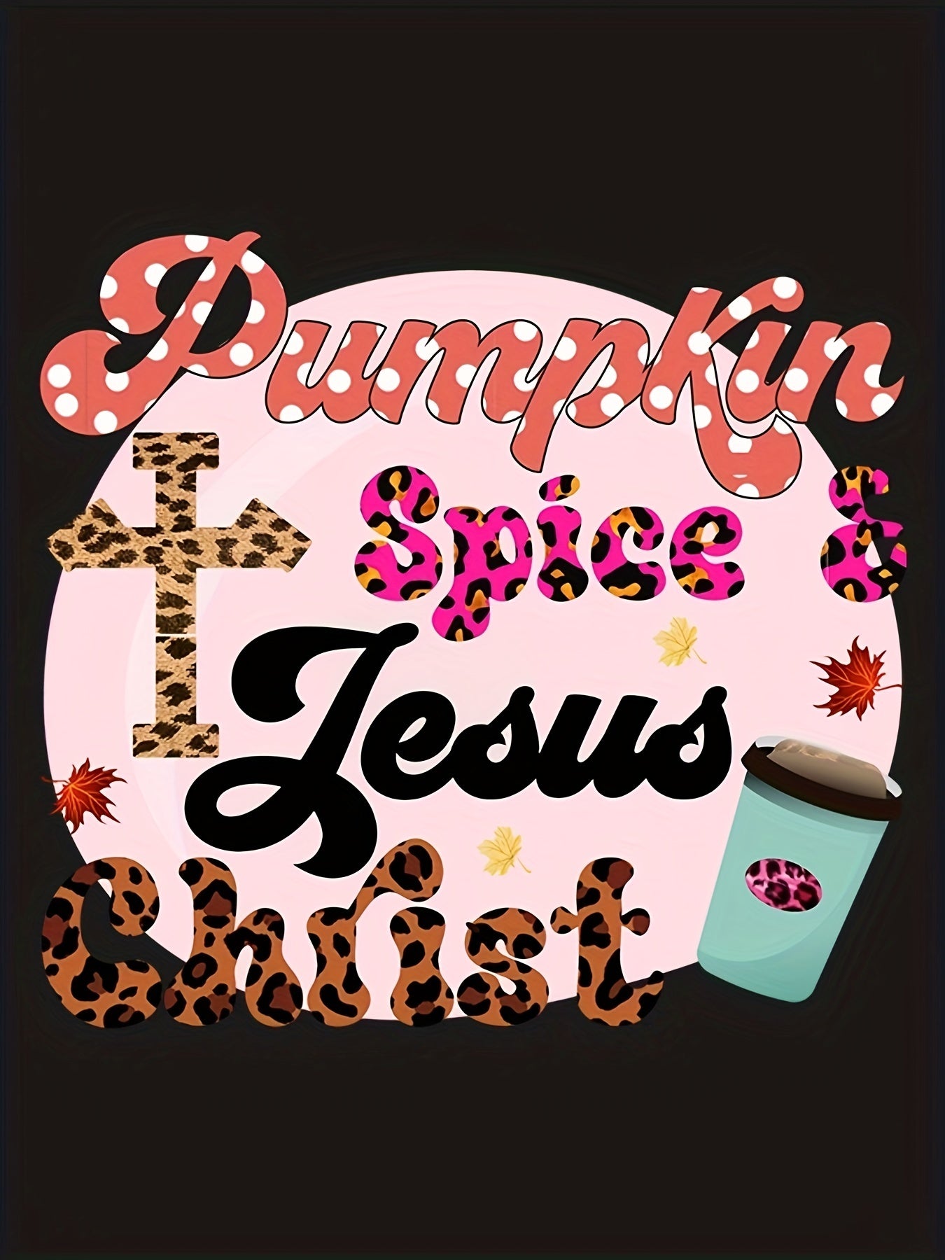 Pumpkin Spice & Jesus Christ (thanksgiving themed) Youth Christian Pullover Sweatshirt claimedbygoddesigns