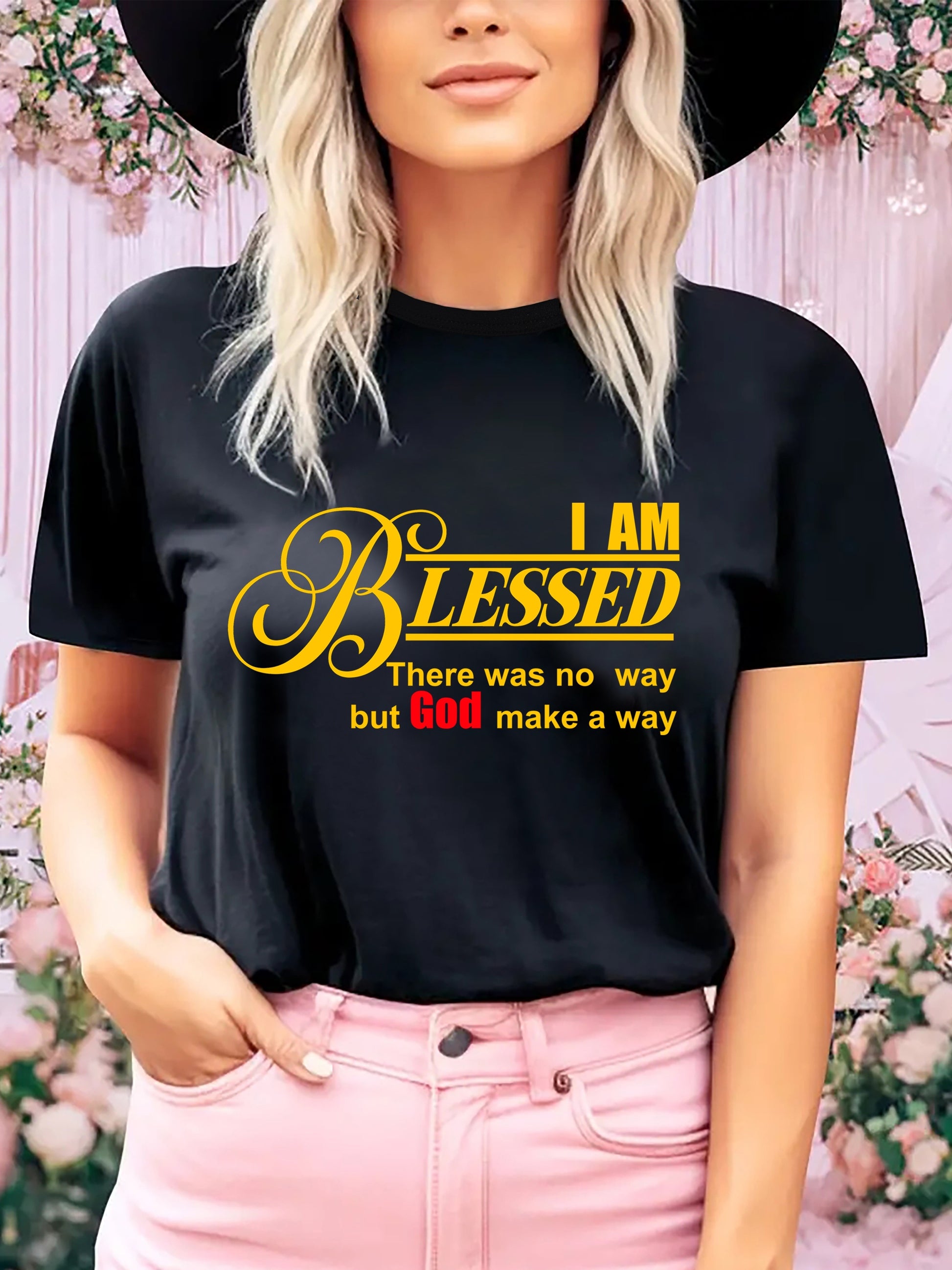 I Am Blessed Women's Christian T-shirt claimedbygoddesigns